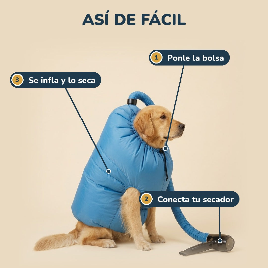 Bolsa Secadora para Perros -Golden Paws-